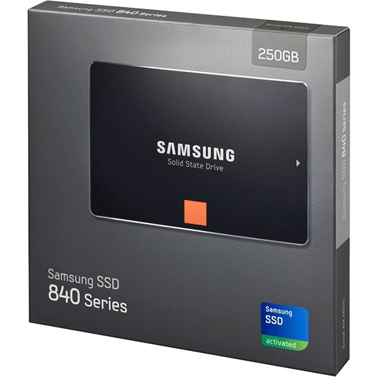 Samsung SSD 840 Basic Serie: ausreichend schnell und günstig in Größen 128, 256 und 512 GB, die richtige SSD für Privatanwender (Quelle: SAMSUNG)