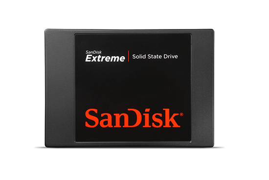 SanDisk Extreme SSD: Eine durchschnittlich schnelle aber laut Hersteller sehr langlebige SSD mit Kapazitäten von 60 GB bis 480 GB. (Quelle: SanDisk)