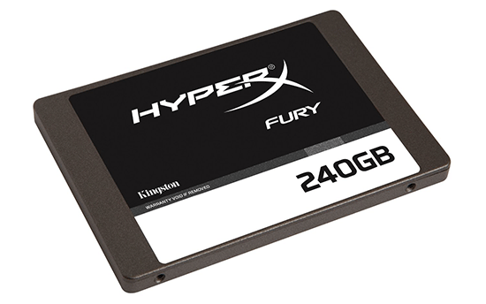 Kingston HyperX FURY SSD: Die vom Hersteller als Gamer-SSD beworbene SSD Festplatte gibt es in zwei Größen mit 120 GB und 240 GB (Quelle: Kingston)