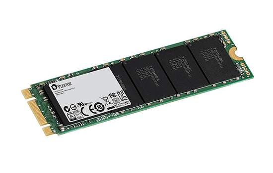 Plextor M6e M.2 Series: Dank der M.2 Schnittstelle erreicht die SSD Festplatte von Plextor Geschwindigkeit von 770 MB/s (Quelle: Plextor)