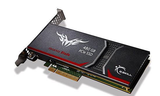 G.Skill Phoenix Blade: Der taiwanesische Hersteller setzt bei der Phoenix Blade SSD auf PCI Express Schnittstelle, was hervorragende Performance erlaubt (Quelle: G.Skill)