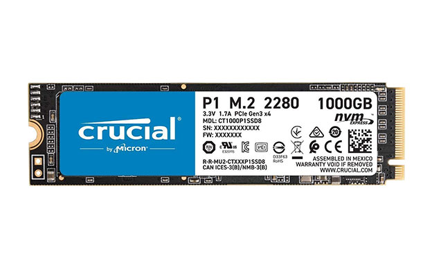 Crucial P1 M.2 NVMe SSD