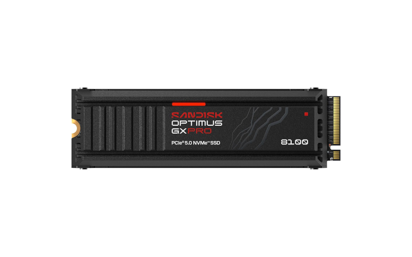 Sandisk Optimus GX PRO 8100 NVMe SSD Heatsink PCIe 5.0 TLC